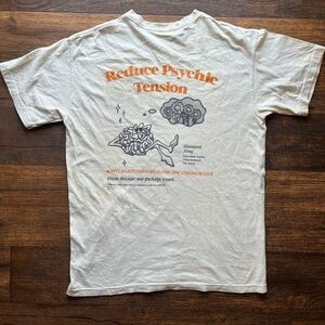 Men's Bow3ry T-Shirt White Beige Psychic NO SIZE Art Third Eye Mindful Trippy